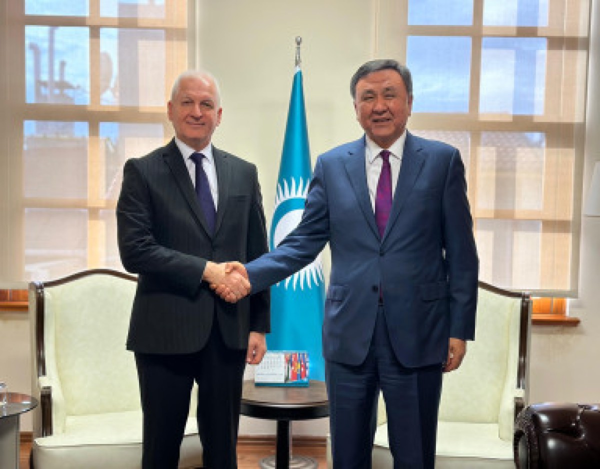 The Head of the Academy held a meeting with the Secretary General of the Organization of Turkic States