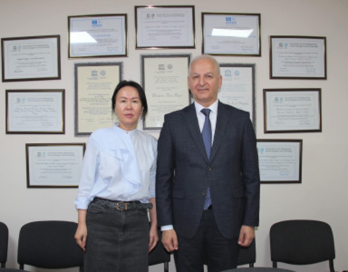 President of the Academy met with the Executive Secretary n of the National Commission of Kyrgyzstan for UNESCO